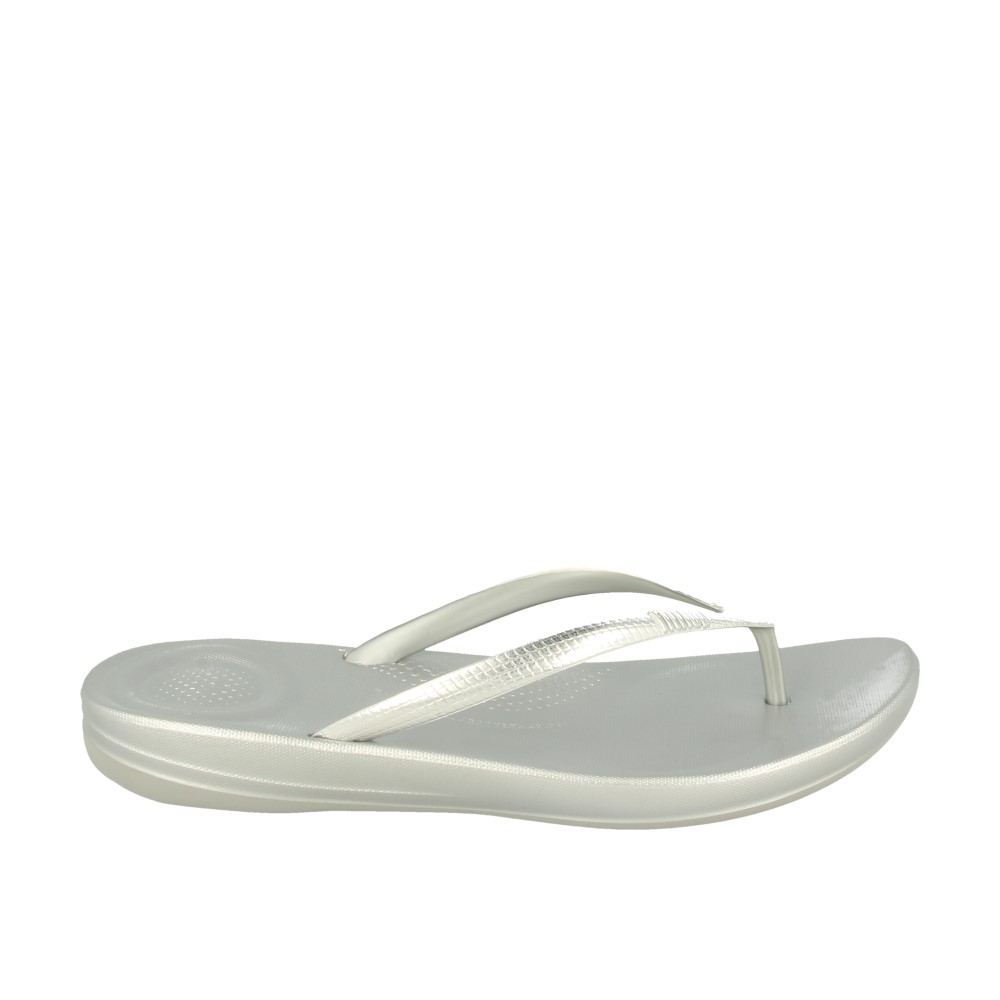 FitFlop IQUSHION™ Ladies Ergonomic Toe Post Flip Flops Bronze | Shuperb