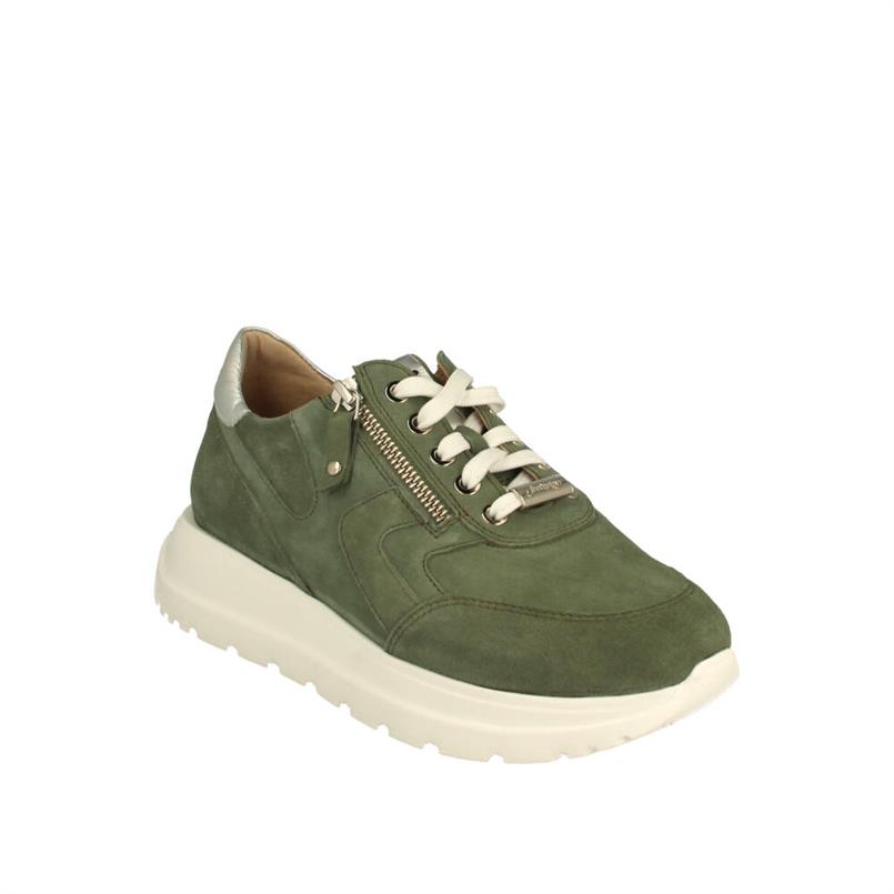 Footnotes Karola 25.001 2971 suede green wijdte K