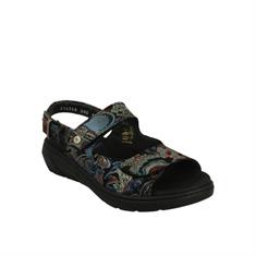 Wolky 080 Black/blue Corfu Congo suede